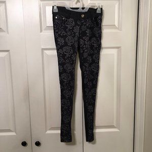 Yelete Blue Floral Jeggings S/M